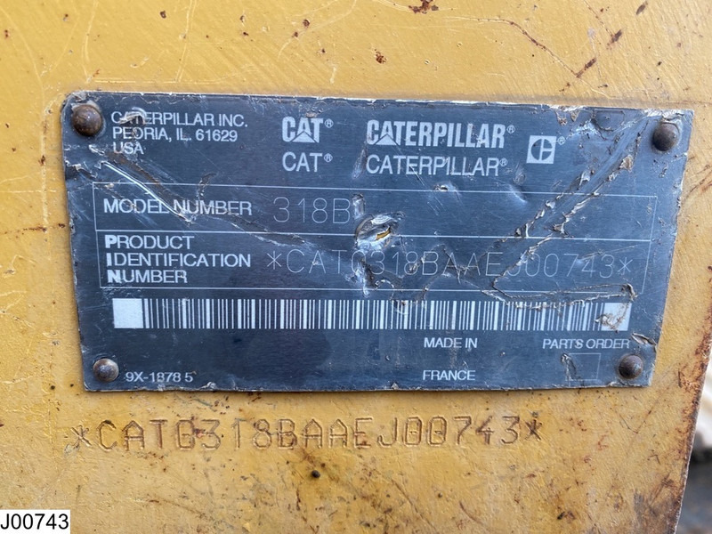 Caterpillar 318 B 86 KW, Crawler Excavator - Pelle sur chenille: photos 3 Caterpillar 318 B 86 KW, Crawler Excavator - Pelle sur chenille: photos 3