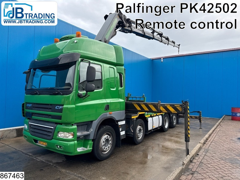 DAF CF 410 8x2, EURO 5, Palfinger, Remote, Retarder - Camion plateau, Camion grue: photos 1 DAF CF 410 8x2, EURO 5, Palfinger, Remote, Retarder - Camion plateau, Camion grue: photos 1