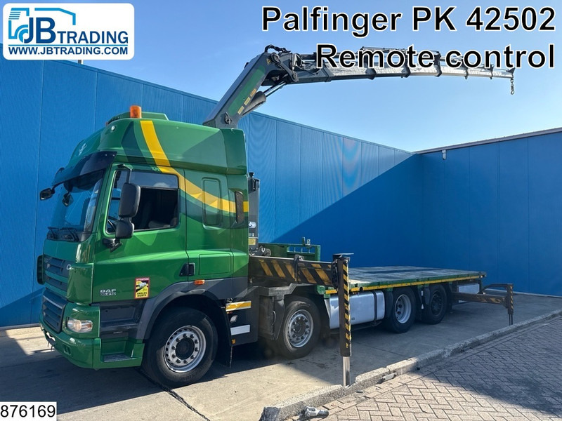 DAF CF 410 8x2, EURO 5, Palfinger, Steerling, Remote,Retarder - Camion plateau, Camion grue: photos 1 DAF CF 410 8x2, EURO 5, Palfinger, Steerling, Remote,Retarder - Camion plateau, Camion grue: photos 1