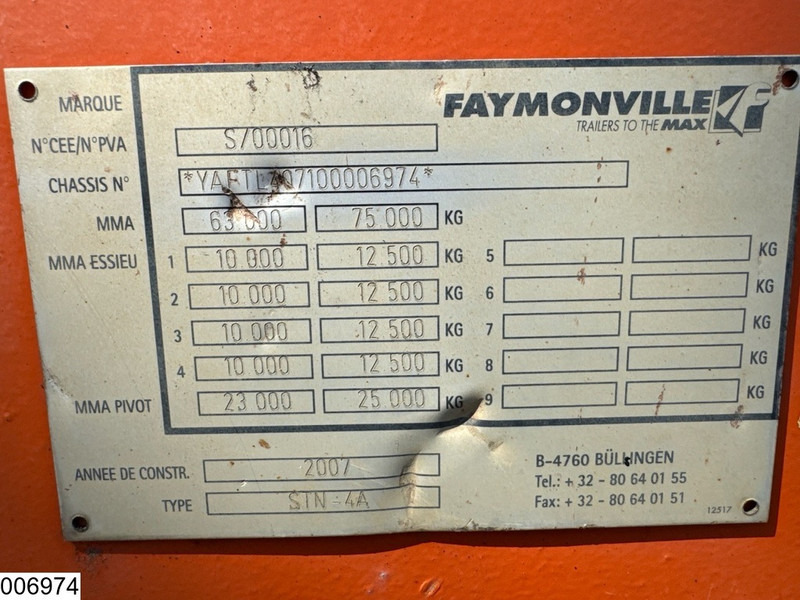 Faymonville Lowbed 63.000 KG, 19.90 Mtr, Extandable - Semi-remorque surbaissé: photos 5 Faymonville Lowbed 63.000 KG, 19.90 Mtr, Extandable - Semi-remorque surbaissé: photos 5