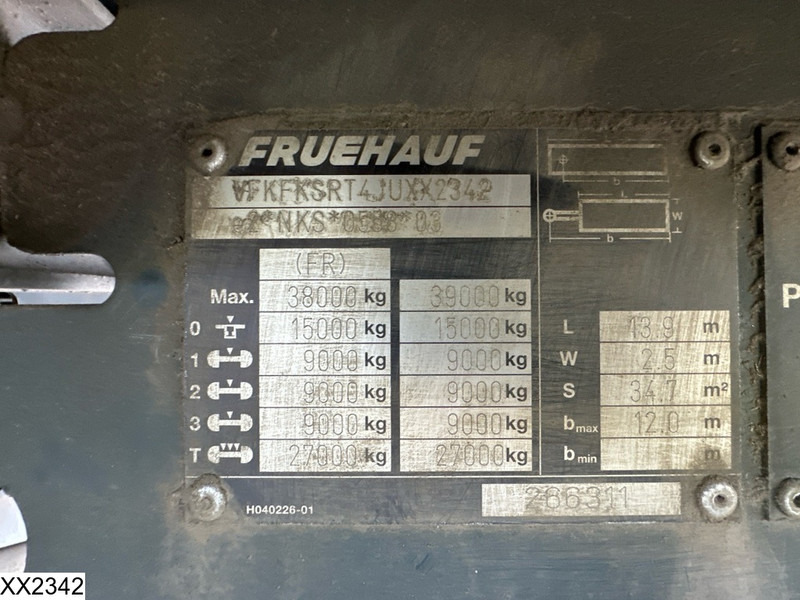 Fruehauf Tautliner Dhollandia - Semi-remorque rideaux coulissants: photos 4 Fruehauf Tautliner Dhollandia - Semi-remorque rideaux coulissants: photos 4