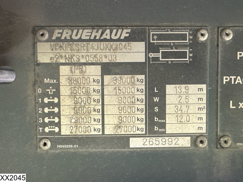 Fruehauf Tautliner - Semi-remorque rideaux coulissants: photos 4 Fruehauf Tautliner - Semi-remorque rideaux coulissants: photos 4