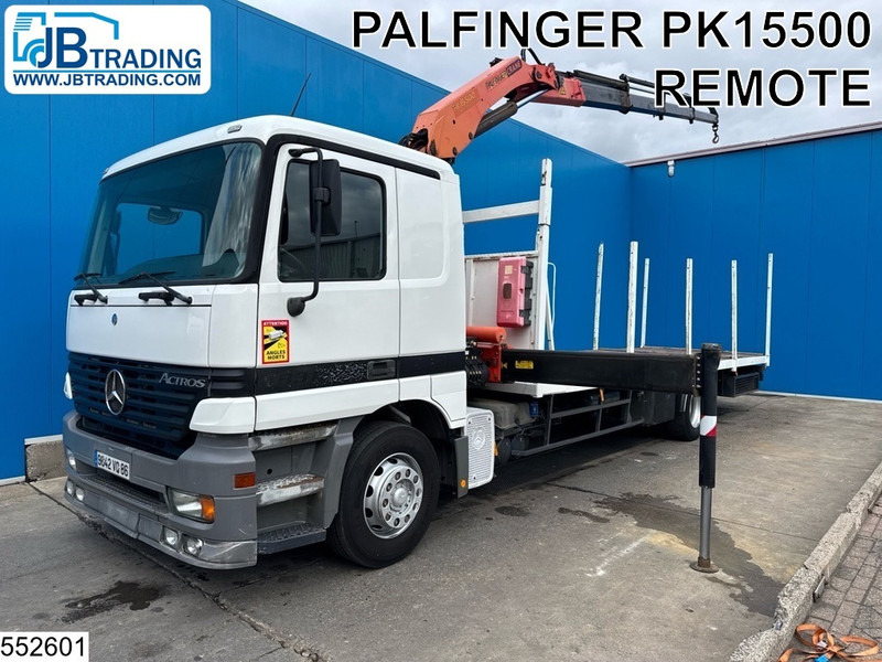 Mercedes-Benz Actros 1831 Palfinger, Remote, Manual - Camion plateau, Camion grue: photos 1 Mercedes-Benz Actros 1831 Palfinger, Remote, Manual - Camion plateau, Camion grue: photos 1