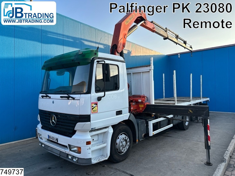 Mercedes-Benz Actros 2531 Palfinger PK23080, Remote - Camion plateau, Camion grue: photos 1 Mercedes-Benz Actros 2531 Palfinger PK23080, Remote - Camion plateau, Camion grue: photos 1