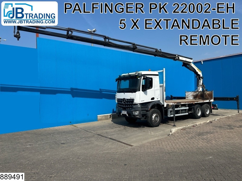Mercedes-Benz Arocs 2636 6X4, EURO 6, Steel suspension, Palfinger - Camion plateau, Camion grue: photos 1 Mercedes-Benz Arocs 2636 6X4, EURO 6, Steel suspension, Palfinger - Camion plateau, Camion grue: photos 1