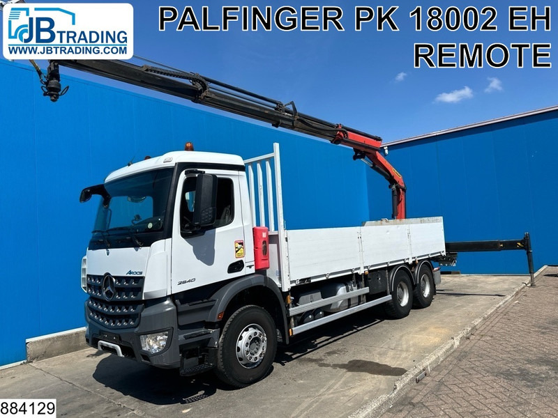 Mercedes-Benz Arocs 2640 6X4, EURO 6, Steel suspension, Retarder - Camion plateau, Camion grue: photos 1 Mercedes-Benz Arocs 2640 6X4, EURO 6, Steel suspension, Retarder - Camion plateau, Camion grue: photos 1