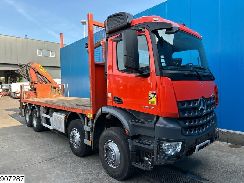 Mercedes-Benz Arocs 3240 8X4, EURO 6, Steel suspension, Palfinger - Camion plateau, Camion grue: photos 3 Mercedes-Benz Arocs 3240 8X4, EURO 6, Steel suspension, Palfinger - Camion plateau, Camion grue: photos 3
