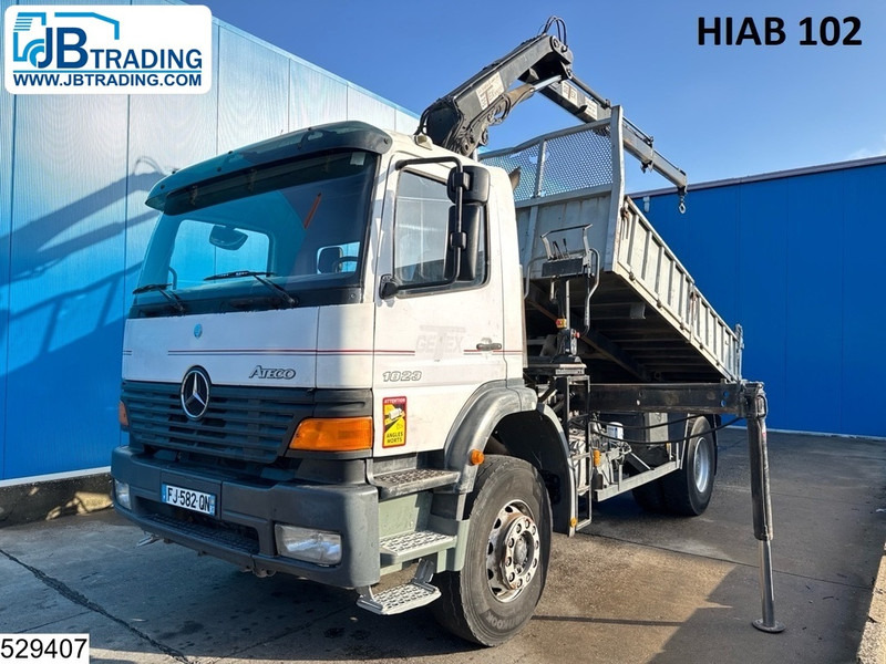 Mercedes-Benz Atego 1828 Manual, Steel Suspension, HIAB - Camion benne, Camion grue: photos 1 Mercedes-Benz Atego 1828 Manual, Steel Suspension, HIAB - Camion benne, Camion grue: photos 1
