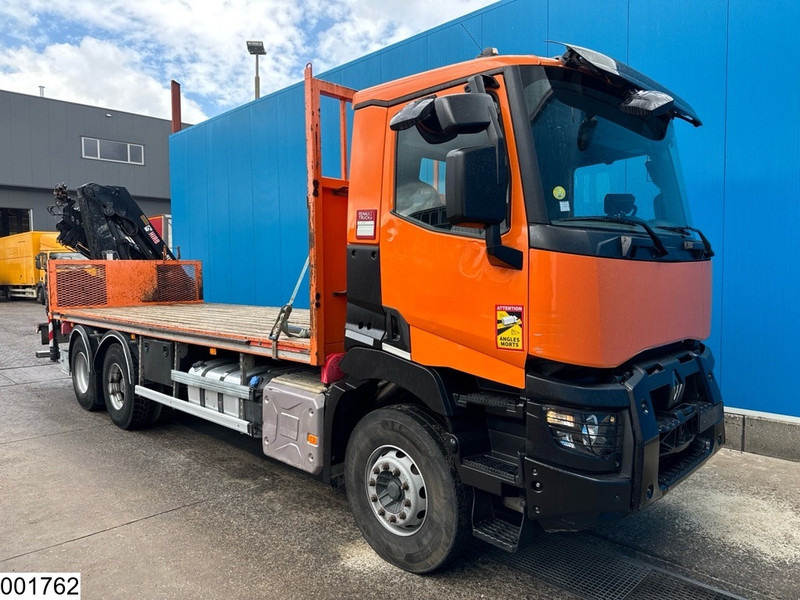 Renault C 380 6X4, EURO 6, HIAB, Remote, Steel suspension - Camion plateau, Camion grue: photos 3 Renault C 380 6X4, EURO 6, HIAB, Remote, Steel suspension - Camion plateau, Camion grue: photos 3