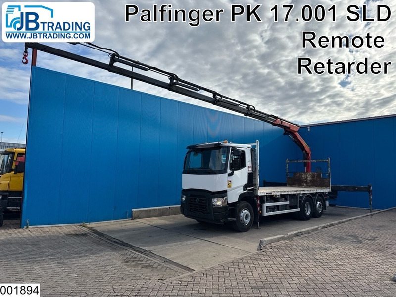 Renault C 430 6x2, EURO 6, Retarder, Palfinger, Remote, Steering - Camion plateau, Camion grue: photos 1 Renault C 430 6x2, EURO 6, Retarder, Palfinger, Remote, Steering - Camion plateau, Camion grue: photos 1