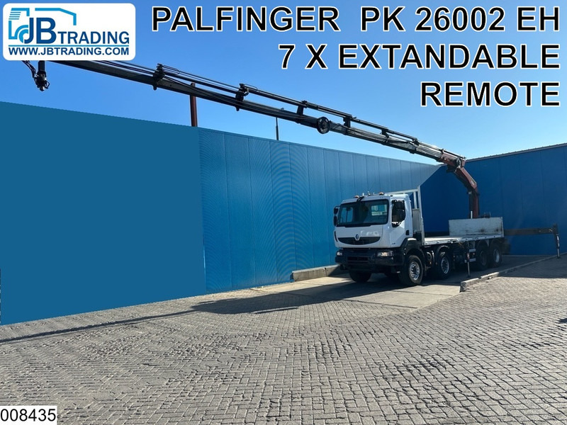 Renault Kerax 430 Dxi 8x4, EURO 5, Palfinger, Remote, Steel suspenion - Camion plateau, Camion grue: photos 1 Renault Kerax 430 Dxi 8x4, EURO 5, Palfinger, Remote, Steel suspenion - Camion plateau, Camion grue: photos 1