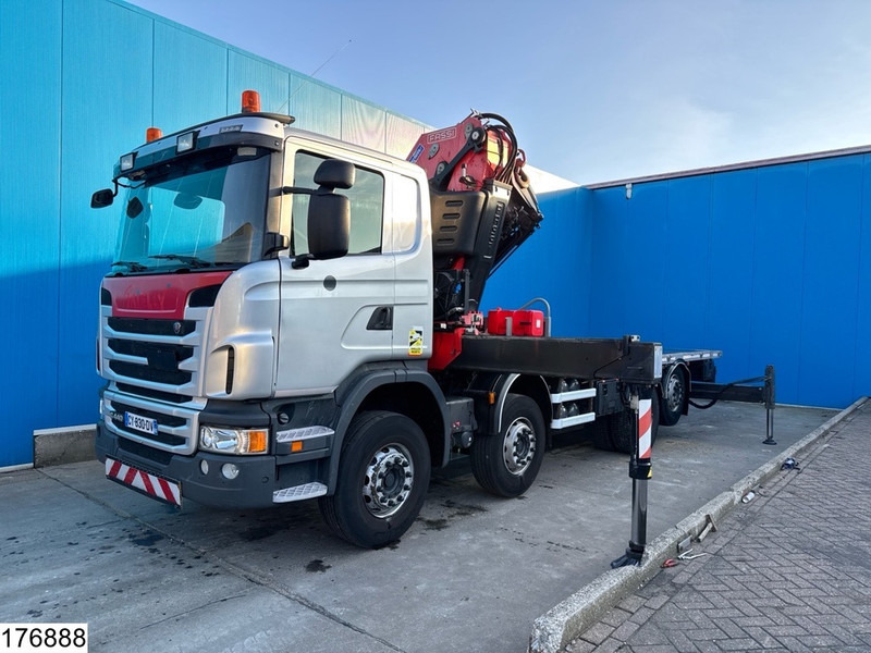 Scania G 440 8x2, EURO 5, Fassi, Retarder, Remote - Camion plateau, Camion grue: photos 2 Scania G 440 8x2, EURO 5, Fassi, Retarder, Remote - Camion plateau, Camion grue: photos 2