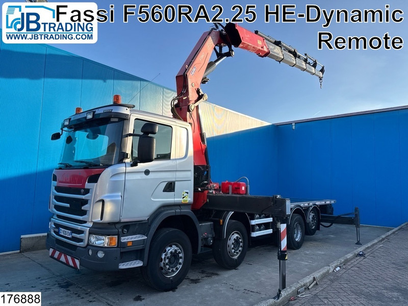 Scania G 440 8x2, EURO 5, Fassi, Retarder, Remote - Camion plateau, Camion grue: photos 1 Scania G 440 8x2, EURO 5, Fassi, Retarder, Remote - Camion plateau, Camion grue: photos 1