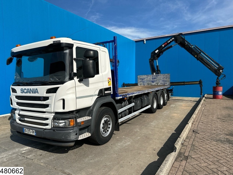 Scania P 410 8x4, EURO 6, HIAB, Remote, Steeringaxle - Camion plateau, Camion grue: photos 5 Scania P 410 8x4, EURO 6, HIAB, Remote, Steeringaxle - Camion plateau, Camion grue: photos 5