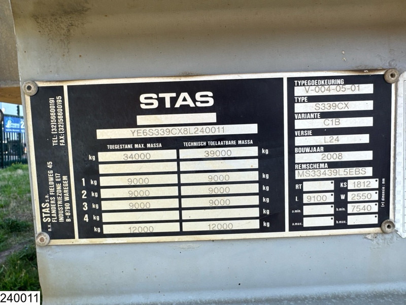 Stas kipper 26 m3 - Semi-remorque benne: photos 4 Stas kipper 26 m3 - Semi-remorque benne: photos 4