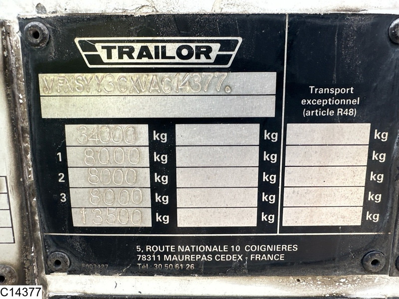 Trailor Fuel 40012 Liter, 9 Compartimenten - Semi-remorque citerne: photos 4 Trailor Fuel 40012 Liter, 9 Compartimenten - Semi-remorque citerne: photos 4