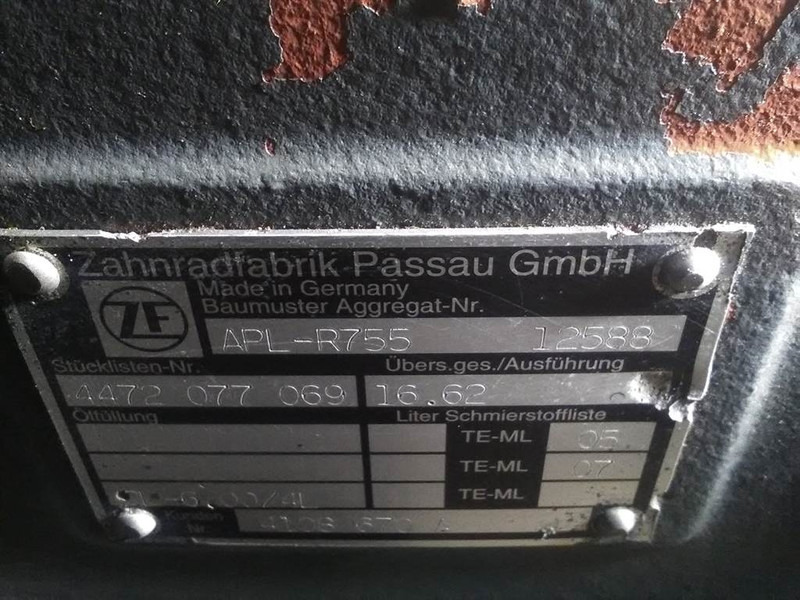 Essieu et pièces pour Engins de chantier Ahlmann AZ14-ZF APL-R755-4472077069/4108760A-Axle/Achse/As: photos 7 Essieu et pièces pour Engins de chantier Ahlmann AZ14-ZF APL-R755-4472077069/4108760A-Axle/Achse/As: photos 7