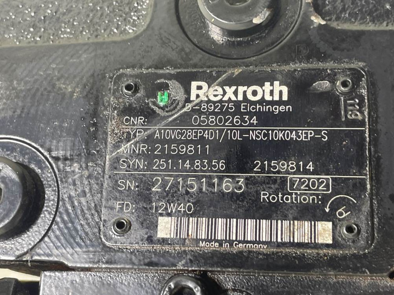 Bomag -Rexroth A10VG28EP4D1/10L-Drive pump/Fahrpumpe - Hydraulique pour Engins de chantier: photos 4 Bomag -Rexroth A10VG28EP4D1/10L-Drive pump/Fahrpumpe - Hydraulique pour Engins de chantier: photos 4