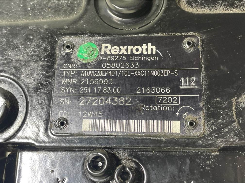 Bomag -Rexroth A10VG28EP4D1/10L-Drive pump/Fahrpumpe - Hydraulique pour Engins de chantier: photos 4 Bomag -Rexroth A10VG28EP4D1/10L-Drive pump/Fahrpumpe - Hydraulique pour Engins de chantier: photos 4