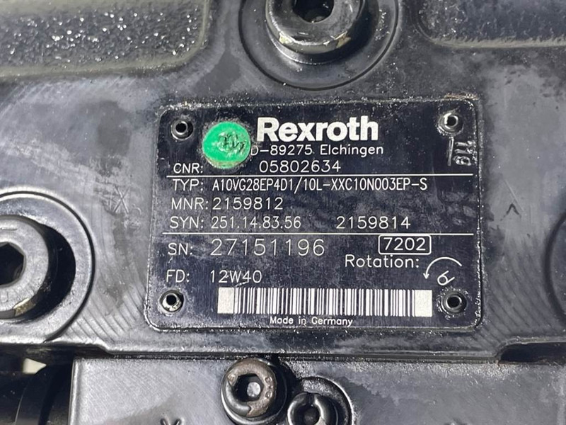 Bomag -Rexroth A10VG28EP4D1/10L-Drive pump/Fahrpumpe - Hydraulique pour Engins de chantier: photos 4 Bomag -Rexroth A10VG28EP4D1/10L-Drive pump/Fahrpumpe - Hydraulique pour Engins de chantier: photos 4