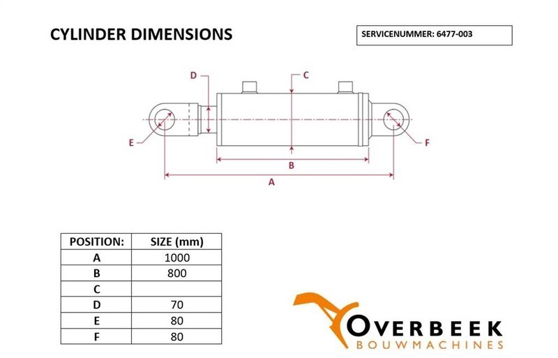 Komatsu WA470/480-20E-63-K1200-Cylinder/Zylinder/Cilinder - Hydraulique pour Engins de chantier: photos 5 Komatsu WA470/480-20E-63-K1200-Cylinder/Zylinder/Cilinder - Hydraulique pour Engins de chantier: photos 5
