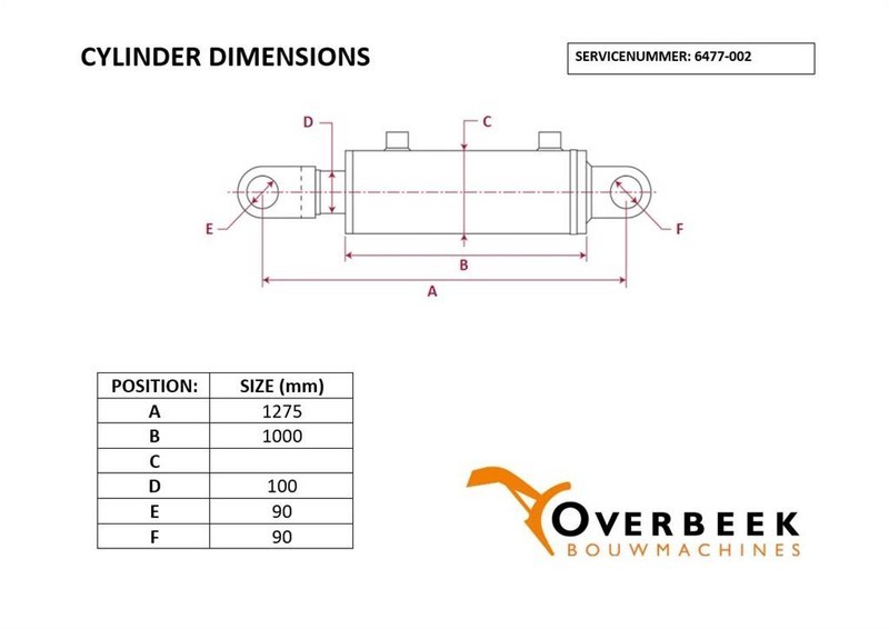 Komatsu WA470/480-20G-63-K1110-Cylinder/Zylinder/Cilinder - Hydraulique pour Engins de chantier: photos 5 Komatsu WA470/480-20G-63-K1110-Cylinder/Zylinder/Cilinder - Hydraulique pour Engins de chantier: photos 5