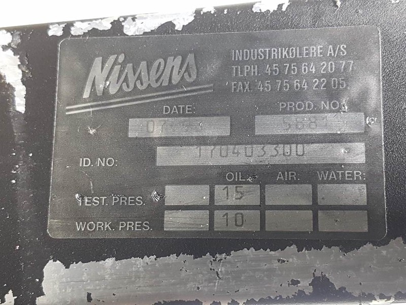 Nissens 170403300 - Oil Cooler/Kühler/Koeler - Moteur et pièces pour Engins de chantier: photos 4 Nissens 170403300 - Oil Cooler/Kühler/Koeler - Moteur et pièces pour Engins de chantier: photos 4
