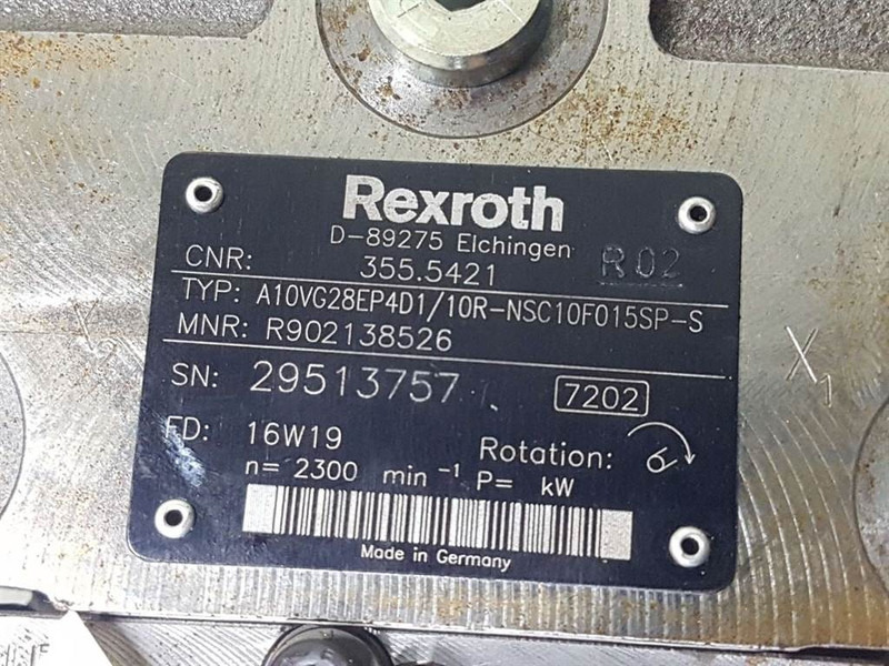 Rexroth A10VG28EP4D1/10R-Drive pump/Fahrpumpe/Rijpomp - Hydraulique pour Engins de chantier: photos 5 Rexroth A10VG28EP4D1/10R-Drive pump/Fahrpumpe/Rijpomp - Hydraulique pour Engins de chantier: photos 5
