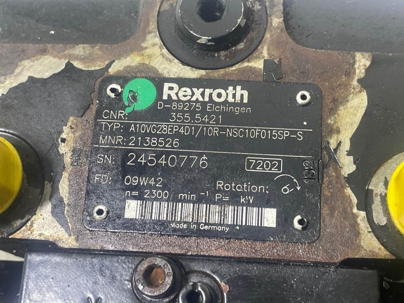 Rexroth A10VG28EP4D1/10R-Drive pump/Fahrpumpe/Rijpomp - Hydraulique pour Engins de chantier: photos 4 Rexroth A10VG28EP4D1/10R-Drive pump/Fahrpumpe/Rijpomp - Hydraulique pour Engins de chantier: photos 4