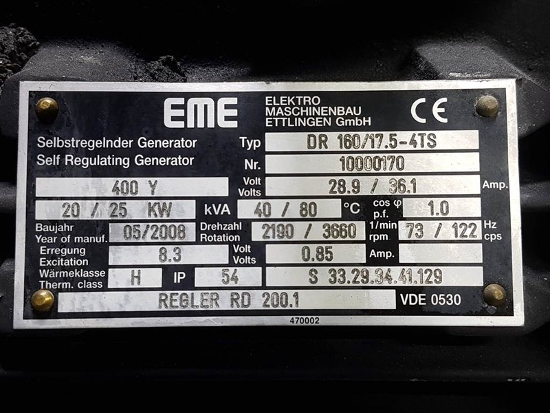 Vögele VISION 5100-2/5103-2-EME DR160/17.5-4TS-Generator - Groupe électrogène: photos 3 Vögele VISION 5100-2/5103-2-EME DR160/17.5-4TS-Generator - Groupe électrogène: photos 3