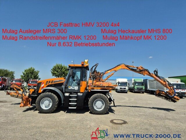 JCB Fastrac inklusive 4x4 Mulag Front + Heck Mäher - Tracteur agricole: photos 1 JCB Fastrac inklusive 4x4 Mulag Front + Heck Mäher - Tracteur agricole: photos 1