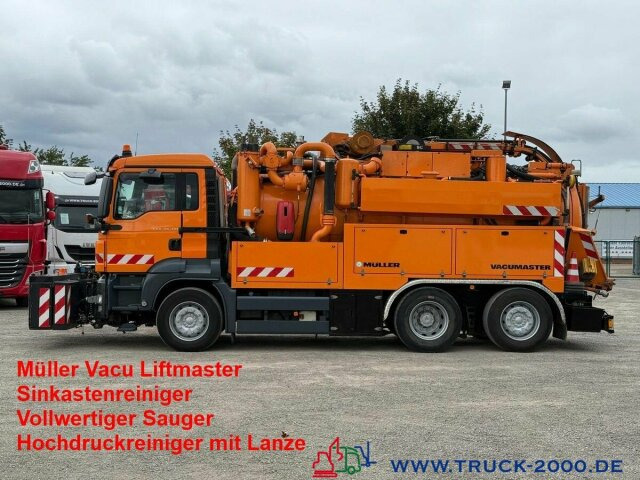MAN 26.320 Müller Kanal Sauger + Sinkkastenreiniger - Camion hydrocureur: photos 1 MAN 26.320 Müller Kanal Sauger + Sinkkastenreiniger - Camion hydrocureur: photos 1