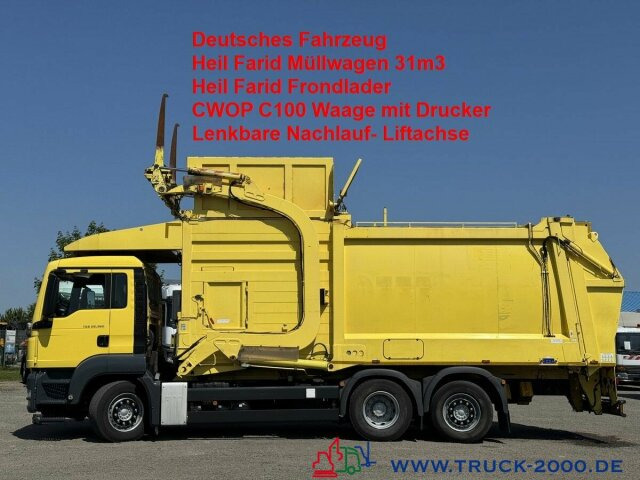 MAN TGS 26.360 Heil 31m3 Überkopf/ Frontlader Waage - Benne à ordures ménagères: photos 1 MAN TGS 26.360 Heil 31m3 Überkopf/ Frontlader Waage - Benne à ordures ménagères: photos 1