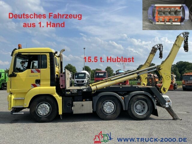 MAN TGS 26.400 6x2 Gergen Teleabsetzer+FB 15.5 t.NL - Camion multibenne: photos 1 MAN TGS 26.400 6x2 Gergen Teleabsetzer+FB 15.5 t.NL - Camion multibenne: photos 1