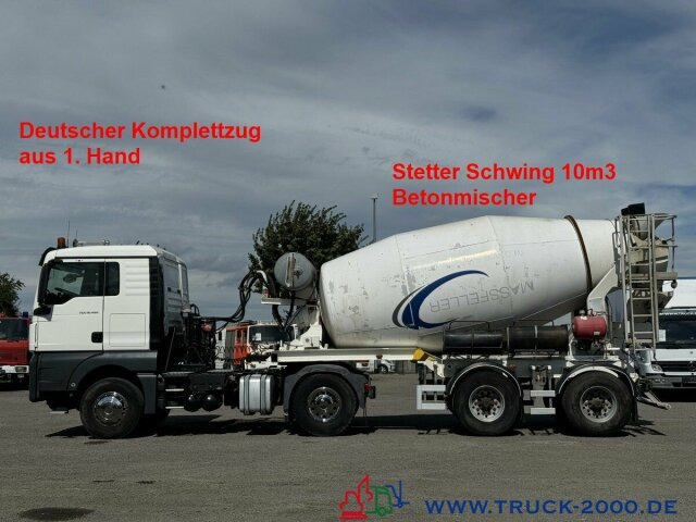 MAN TGX 18.460 XL Stetter Schwing 10m3 Deutscher LKW - Camion malaxeur: photos 1 MAN TGX 18.460 XL Stetter Schwing 10m3 Deutscher LKW - Camion malaxeur: photos 1