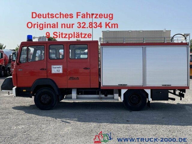 Mercedes-Benz 814 D Metz Feuerwehr inkl Löschpumpe 9 Sitzer - Fourgon, Utilitaire double cabine: photos 1 Mercedes-Benz 814 D Metz Feuerwehr inkl Löschpumpe 9 Sitzer - Fourgon, Utilitaire double cabine: photos 1