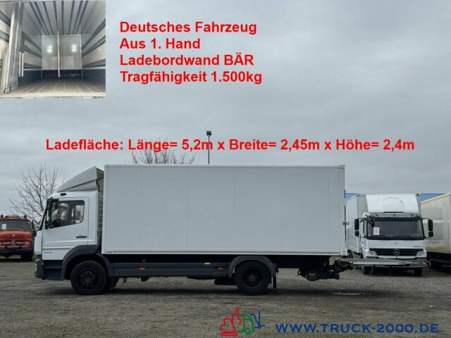 Mercedes-Benz Atego 1524 Koffer LBW BÄR 1.500 kg Kamera Klima - Camion fourgon: photos 1 Mercedes-Benz Atego 1524 Koffer LBW BÄR 1.500 kg Kamera Klima - Camion fourgon: photos 1