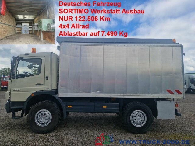 Mercedes-Benz Atego 824 4x4 Ideal Werkstatt-Wohn-Expeditionsmobil - Camion fourgon: photos 1 Mercedes-Benz Atego 824 4x4 Ideal Werkstatt-Wohn-Expeditionsmobil - Camion fourgon: photos 1