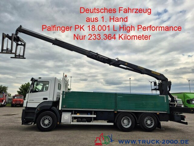 Mercedes-Benz Axor 2536 Palfinger PK 18001 HP Nur 233.964 KM - Camion plateau, Camion grue: photos 1 Mercedes-Benz Axor 2536 Palfinger PK 18001 HP Nur 233.964 KM - Camion plateau, Camion grue: photos 1