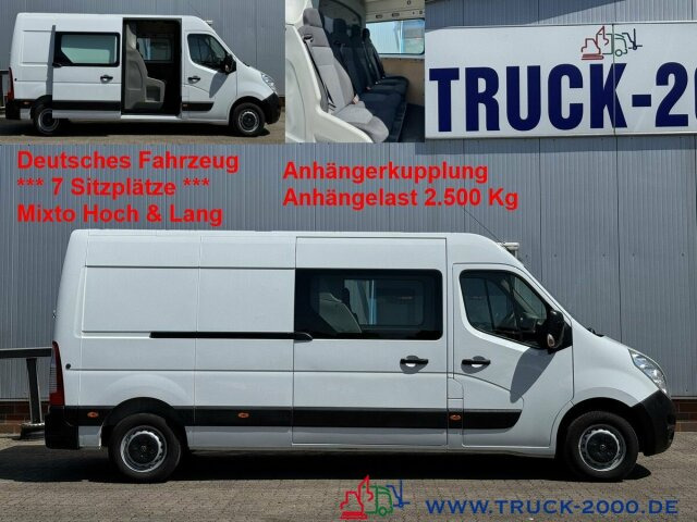 Opel Movano F3500 Mixto 7 Sitzer Hoch & Lang + AHK - Fourgon utilitaire: photos 1 Opel Movano F3500 Mixto 7 Sitzer Hoch & Lang + AHK - Fourgon utilitaire: photos 1