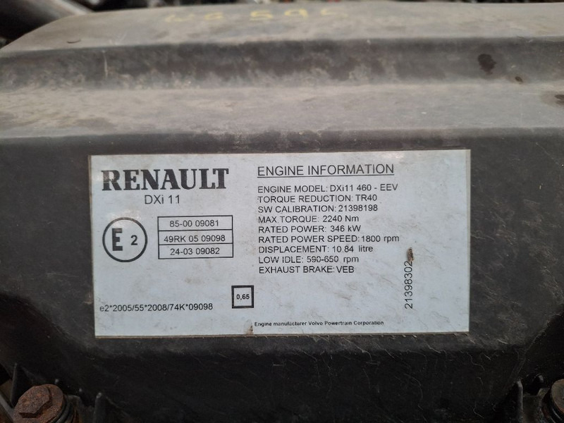 Renault DXI11-460HP - Moteur: photos 4 Renault DXI11-460HP - Moteur: photos 4