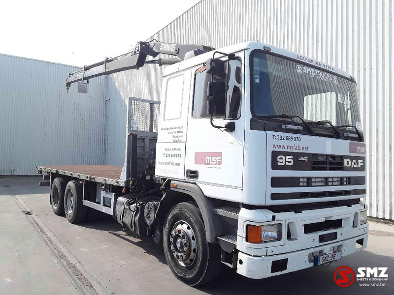 DAF 95 360 ATI lames hiab 125 Steel top - Camion plateau, Camion grue: photos 1 DAF 95 360 ATI lames hiab 125 Steel top - Camion plateau, Camion grue: photos 1