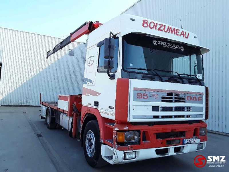 DAF 95 360 palfinger pk 080-3 - Camion plateau, Camion grue: photos 1 DAF 95 360 palfinger pk 080-3 - Camion plateau, Camion grue: photos 1