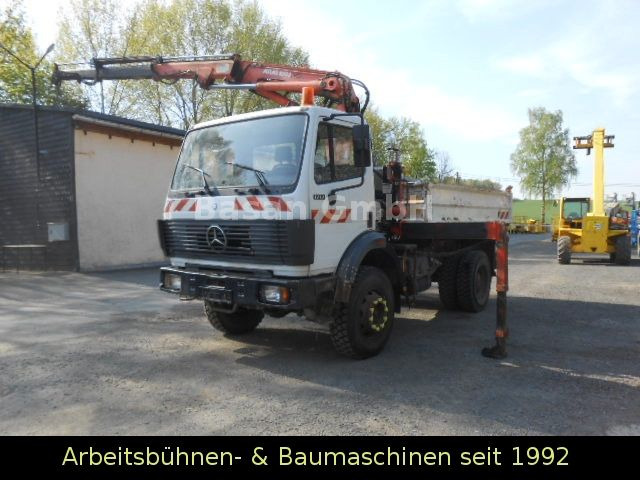 Mercedes-Benz MB 1717 AK Kipper Allrad mit Kran Atlas 100.1 - Camion benne, Camion grue: photos 4 Mercedes-Benz MB 1717 AK Kipper Allrad mit Kran Atlas 100.1 - Camion benne, Camion grue: photos 4