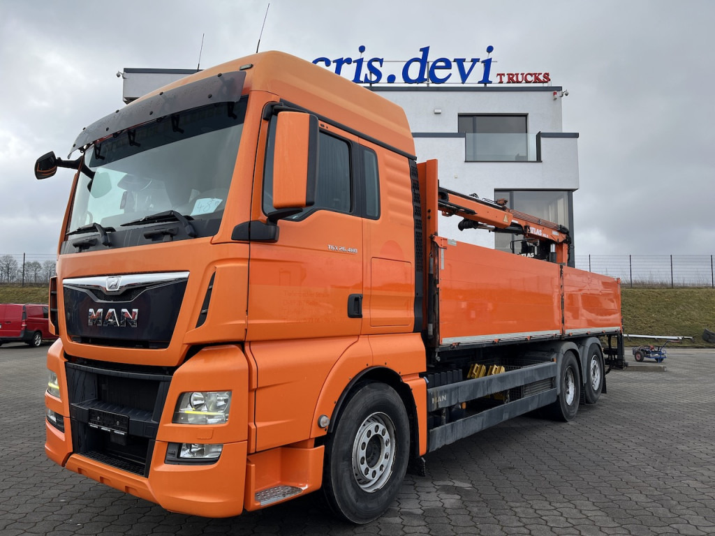 MAN TGX 26.480 6x2 Atlas 145.2 Baustoff - Camion grue, Camion plateau: photos 1 MAN TGX 26.480 6x2 Atlas 145.2 Baustoff - Camion grue, Camion plateau: photos 1