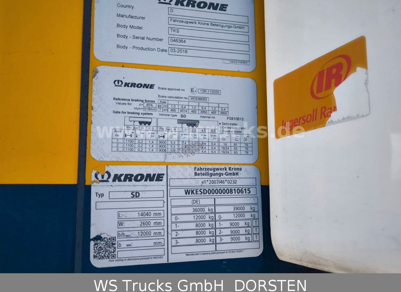 Krone 10x Tiefkühl Thermoking SLX 300 Doppelstock - Semi-remorque fourgon: photos 3 Krone 10x Tiefkühl Thermoking SLX 300 Doppelstock - Semi-remorque fourgon: photos 3