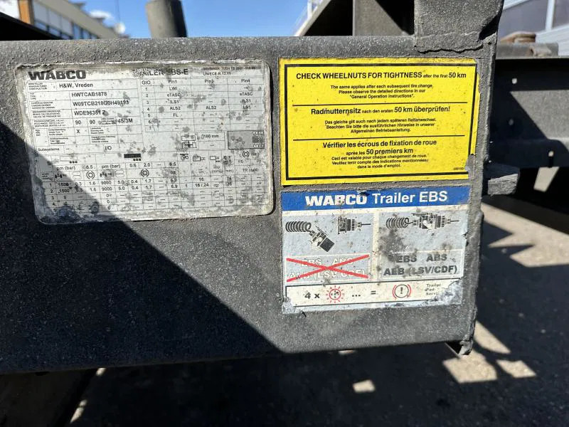 Remorque porte-conteneur/ Caisse mobile H&W 4 x Tandem Lafette MEGA verzinkt Mitnahmestapl. 7. 3 x Tandem Lafette MEGA verzinkt Mitnahmestapl. 7.82 m: photos 14