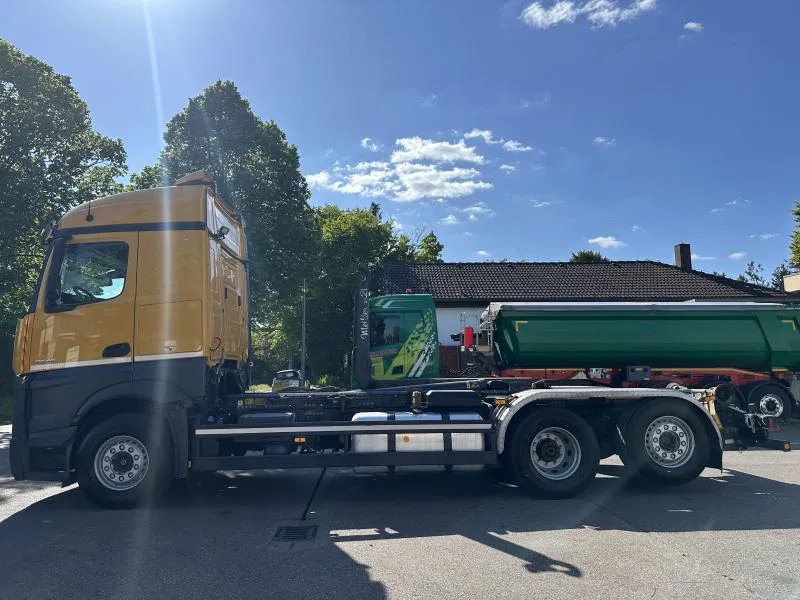 Camion ampliroll, Camion grue Mercedes-Benz Actros 2645 6x2 ABROLLER Lenk/Lift MEILLER 2170 Intarder: photos 11