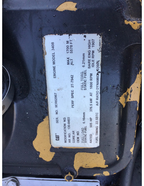 Caterpillar 3408C 9ER-1308403 USED - Moteur pour Engins de chantier: photos 5 Caterpillar 3408C 9ER-1308403 USED - Moteur pour Engins de chantier: photos 5
