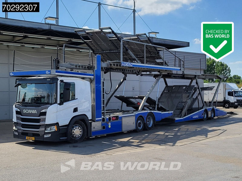 Scania P450 6X2 NL-Truck Car transporter Retarder Standklima Navi ACC LED Euro 6 - Camion: photos 1 Scania P450 6X2 NL-Truck Car transporter Retarder Standklima Navi ACC LED Euro 6 - Camion: photos 1